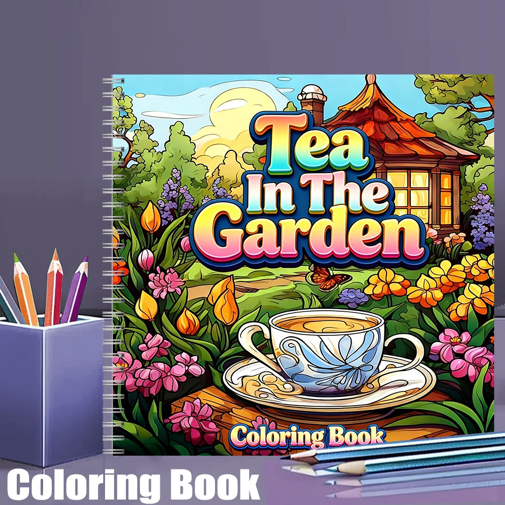 Tea In The Gardens Coloring Bo - огляд і ціна Garden Tools
