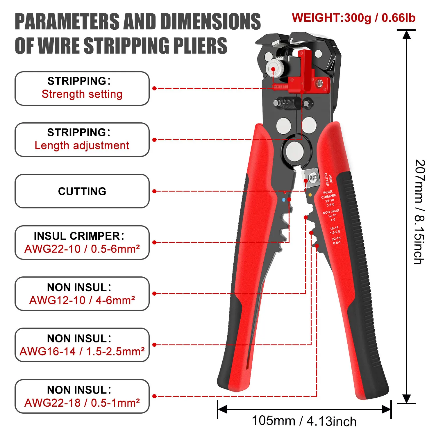 HS-D1 Self-Adjusting Wire Stri - огляд і ціна Automatic Wire Stripper Cutter